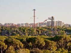 General view of the Madrid amusement park