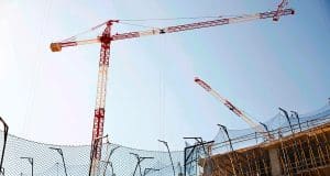 Nuevos barrios de Madrid en obras para la construcción de más viviendas Gruas en obras de edificación en Madrid